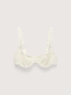 Power Mesh Underwire Demi Bra, Ivory